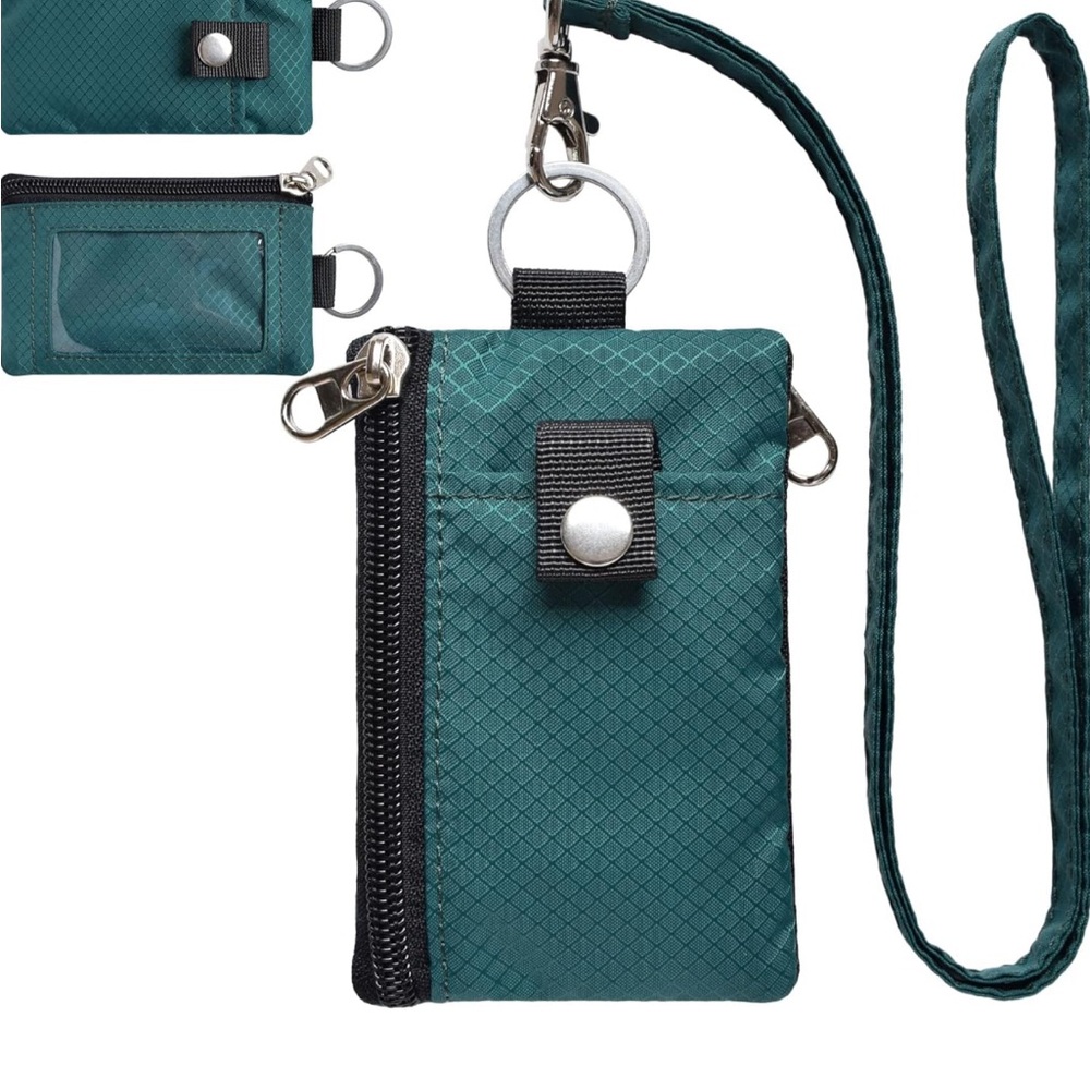 CHENSPRX RFID blocking small wallet, dark green